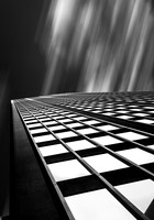 black and white fine art new york city architecture long exposure spiral staircase